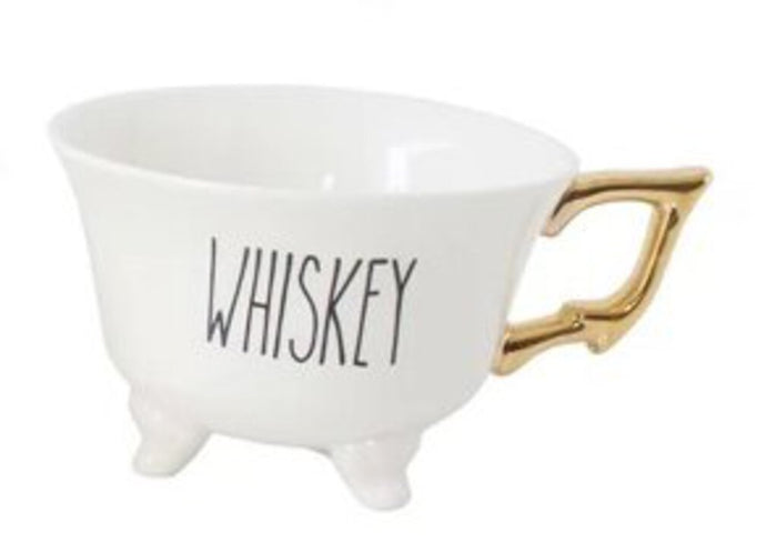 Stoneware Footed Teacup, Whiskey
