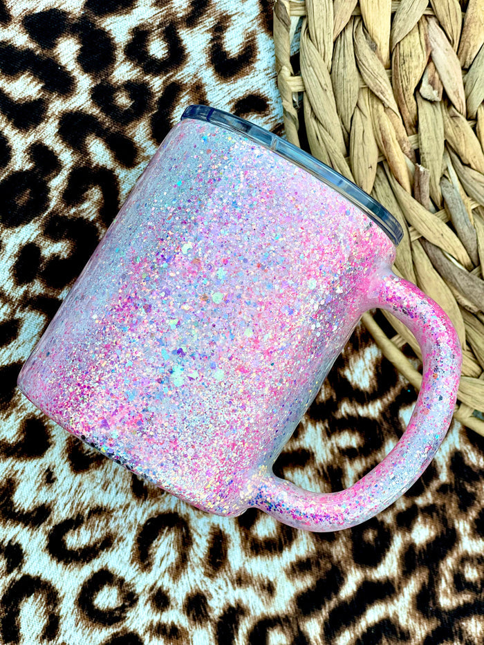 Teacher Pink Glitter Mug