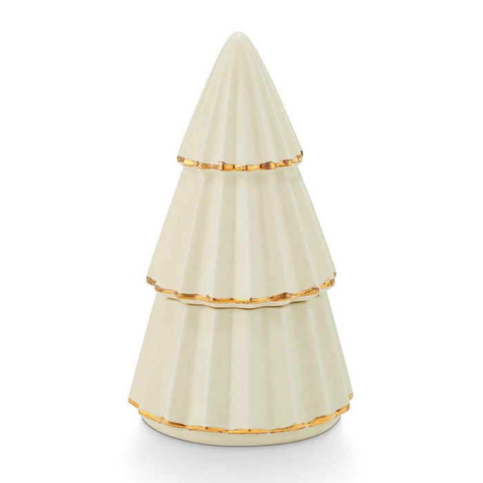 Tried & True Peppermint Whip Gilded Tree Ceramic Candle