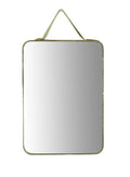 Velvet Edged Wall Mirrors with Hangers, 5.25"