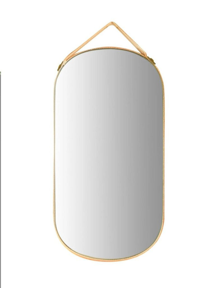 Velvet Edged Wall Mirrors with Hangers, 6.5"