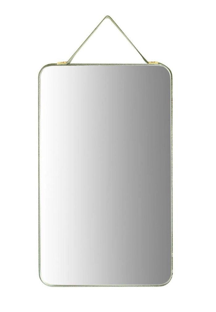 Velvet Edged Wall Mirrors with Hangers, 8"
