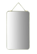 Velvet Edged Wall Mirrors with Hangers, 8"