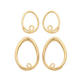 Vermeil Sterling Silver Tear Coils