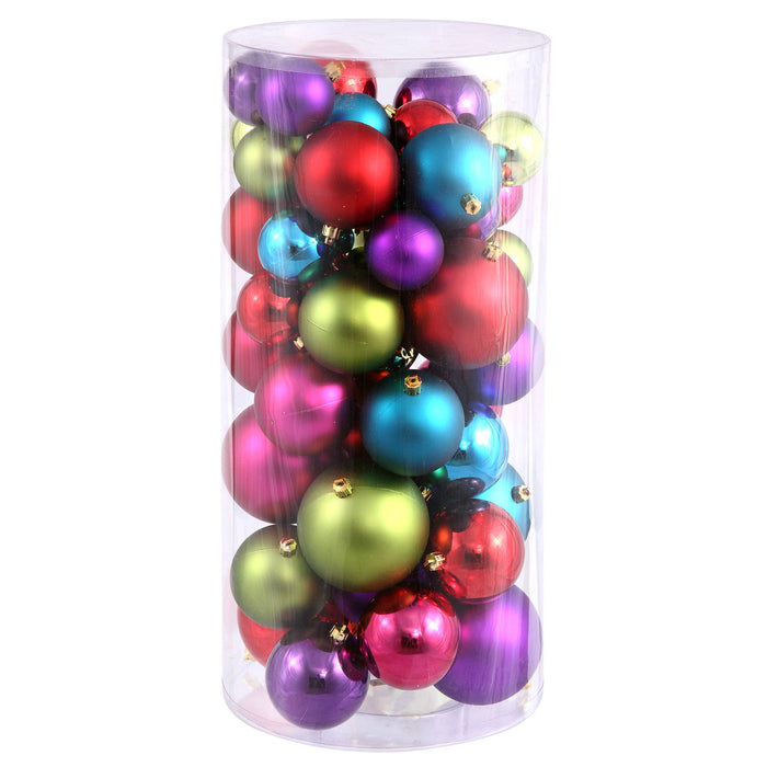 Vickerman - Vickerman 1.5"-2" Multi Balls Shiny/Matte 50/Box: Multicolor / Plastic / 1.5" - 2"