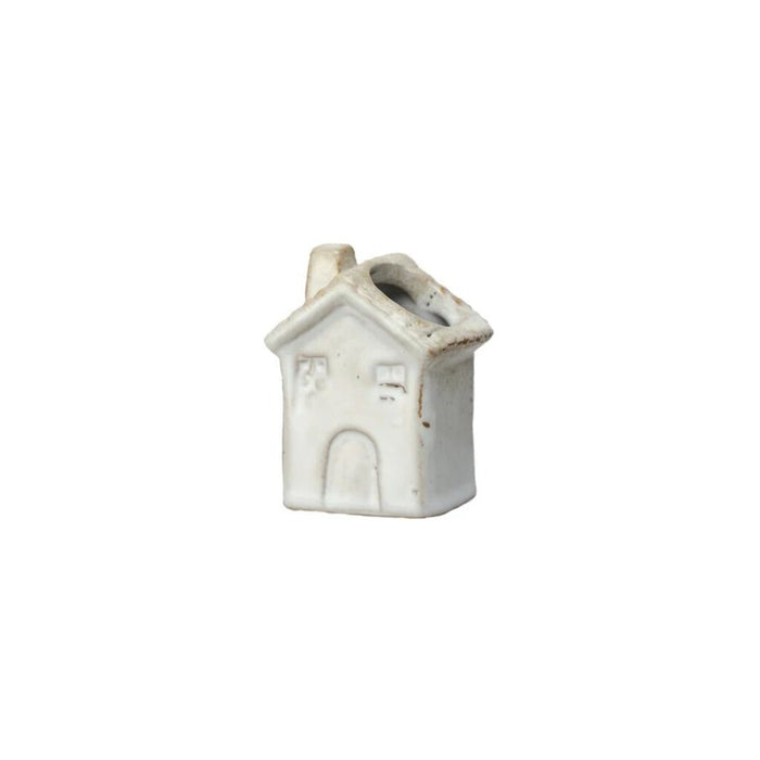 White Stoneware Toothpick Holder