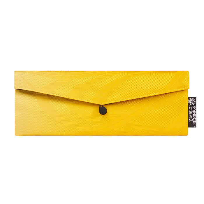 Yellow Sunshine Recycled Kimono Jewelry Pouch
