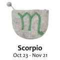 Zodiac Felt Pouch, SCORPIO